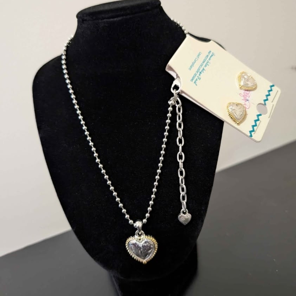 Montana Silversmiths Two-Tone Heart Necklace